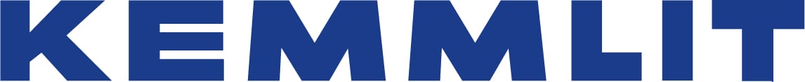 Kemmlit Schriftzug Blau